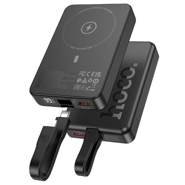 Power Bank Hoco Q24 Elegant 22.5W+PD20W with cable and magnetic 10000mAh Голубой 656-01463 фото