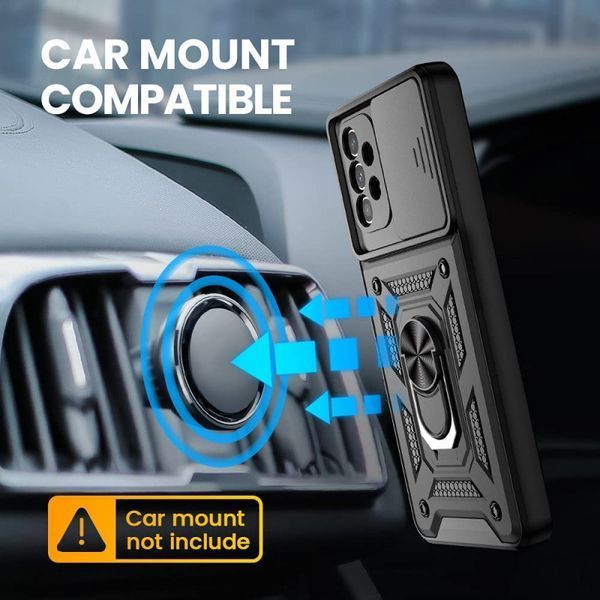 Ударопрочный чехол Camshield Serge Ring для Samsung Galaxy A53 5G Black 777-04617 фото