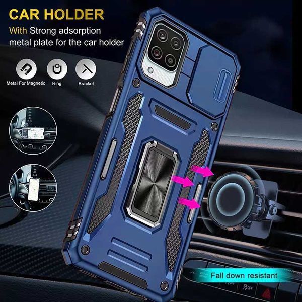 Ударостійкий чохол Camshield Army Ring для Samsung Galaxy M53 5G Navy Blue 777-05144 фото