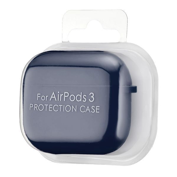 Силіконовий чохол 2,5mm з мікрофіброю для AirPods 3 Midnight Blue 203-00165 фото