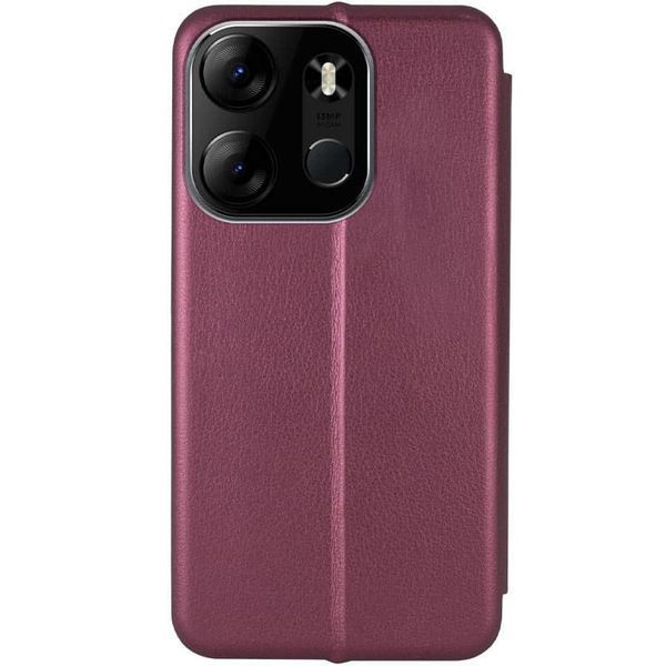 Шкіряний чохол-книжка Classy для Tecno Spark Go 2023 Maroon 777-05748 фото