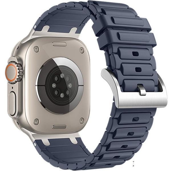 Ремінець Hoco WA35 Emir series thickened silicone strap для Apple watch 44/45/46/49mm Grayish Blue 212-01842 фото