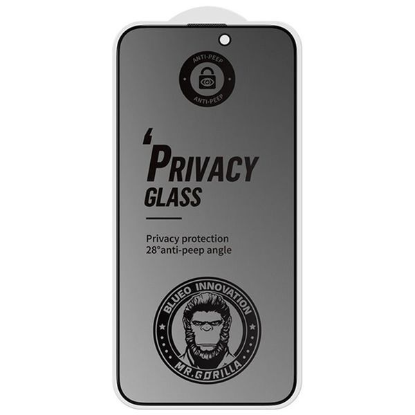 Захисне 2.5D скло Blueo Full Cover Anti-Peep Matte для Apple iPhone 15 Pro Max (6.7") 777-08421 фото