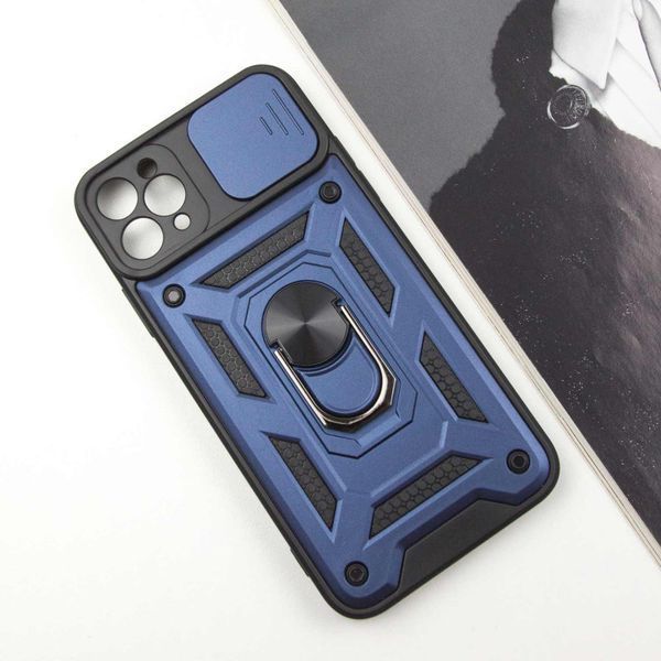 Ударопрочный чехол Camshield Serge Ring для Apple iPhone 12 Pro Max (6.7") Blue 208-05557 фото