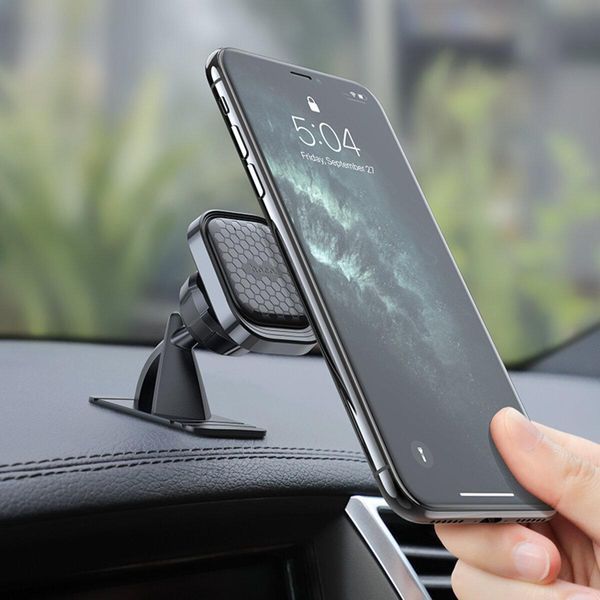 Тримач для мобільного HOCO S47 Fuerte series center console magnetic car holder Black 656-00505 фото