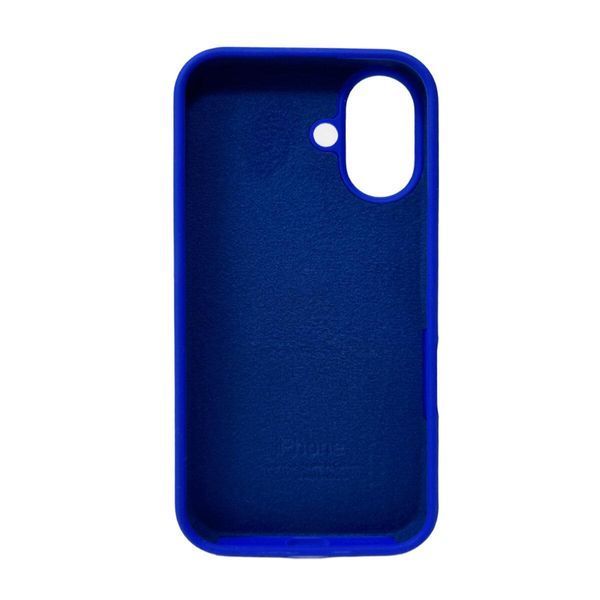 Силиконовый чехол для iPhone 16 Shiny Blue 666-01185 фото