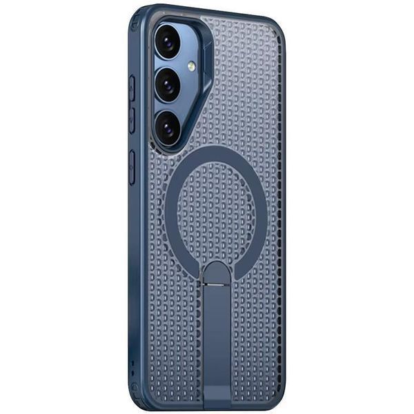 Чехол TPU Breeze with MagSafe stand для Samsung Galaxy S24 FE Blue 777-08714 фото