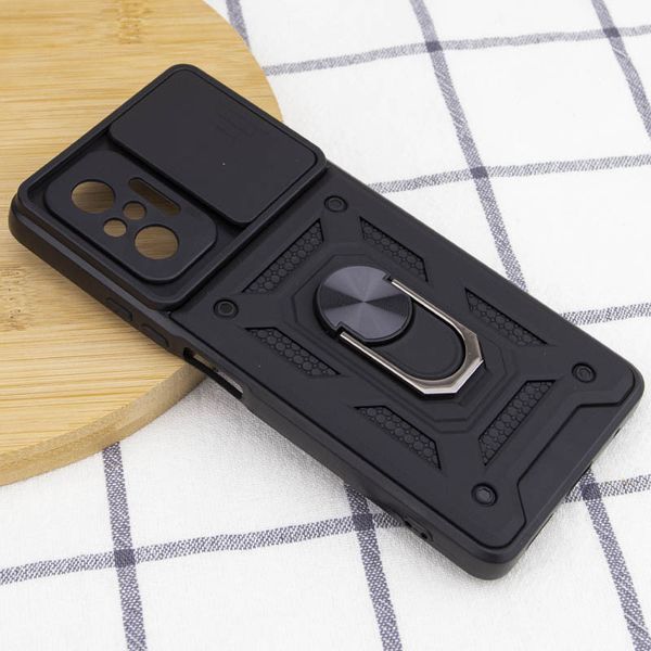 Ударопрочный чехол Camshield Serge Ring для Xiaomi Redmi Note 10 Pro / 10 Pro Max Black 777-04657 фото