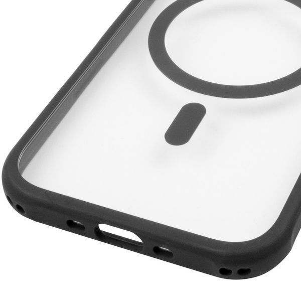 Чохол TPU+PC GETMAN Moon Clear with MagSafe для Apple iPhone 17 Air (6.5") Black 656-08405 фото