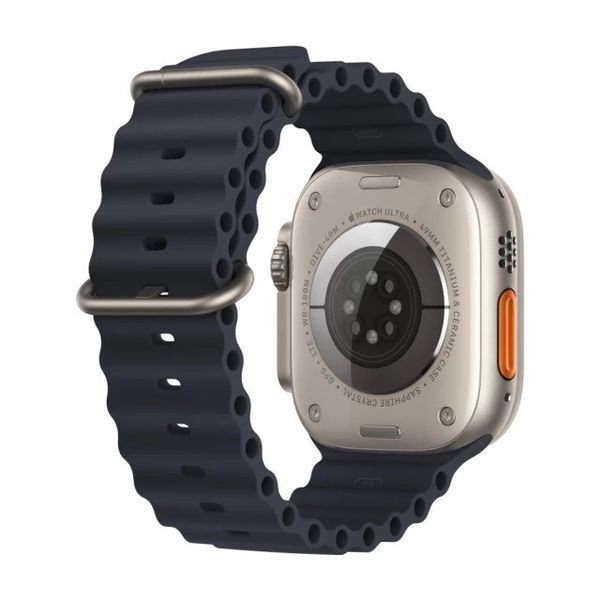 Силиконовый рифлёный ремешок Ocean для Apple Watch 38/40/41 mm Темно-серый 212-00483 фото