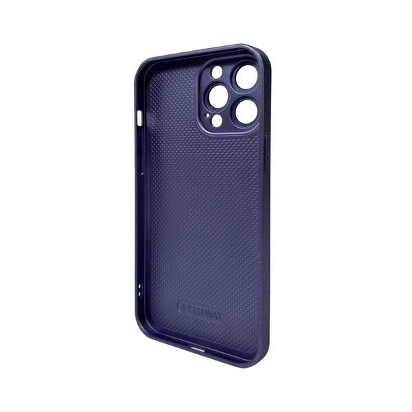 Чехол для смартфона AG Glass Matt Frame Color для iPhone 13 Pro Max Navy Blue 666-00598 фото