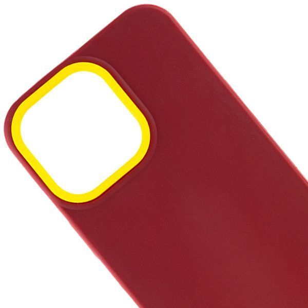 Чохол TPU+PC Bichromatic для Apple iPhone 13 Pro Max (6.7") Brown burgundy / Yellow 555-04010 фото