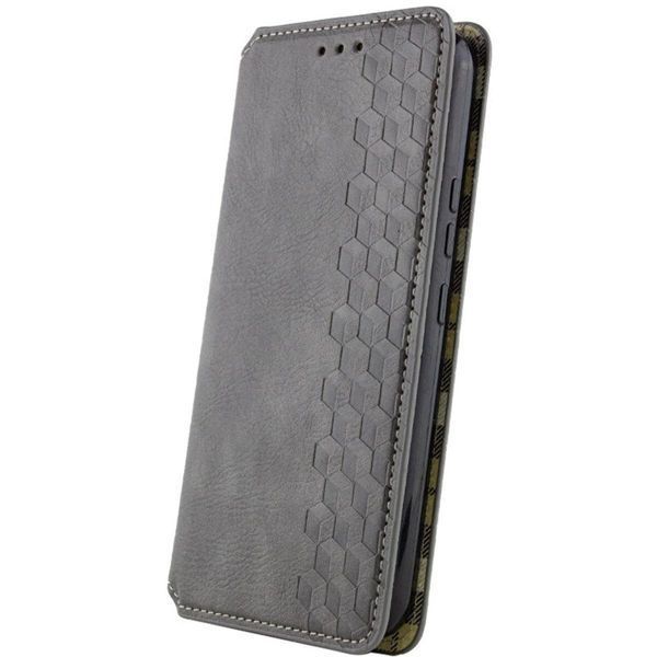 Чохол-книжка Rubic Leather для Samsung Galaxy A35 Grey 666-02903 фото