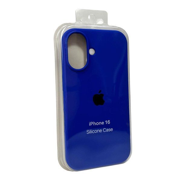 Силиконовый чехол для iPhone 16 Shiny Blue 666-01185 фото