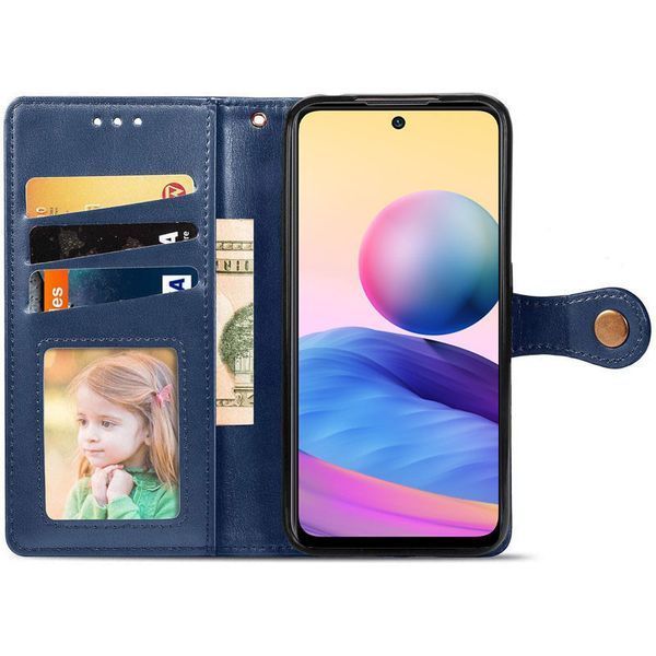 Шкіряний чохол-книжка GETMAN Gallant (PU) для Samsung Galaxy A31 Синий 777-06560 фото