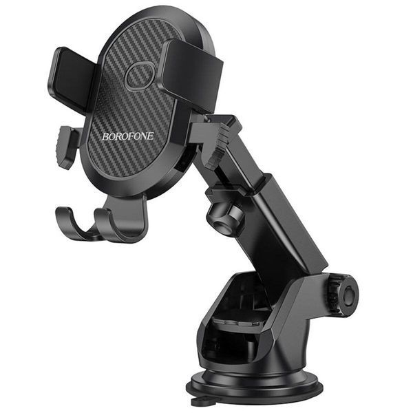 Тримач для мобільного BOROFONE BH39 Amazing bay one touch center console car holder Black 656-00452 фото