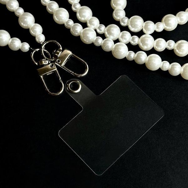 Ремешок Жемчужина MIX для телефона 120см White 555-04409 фото