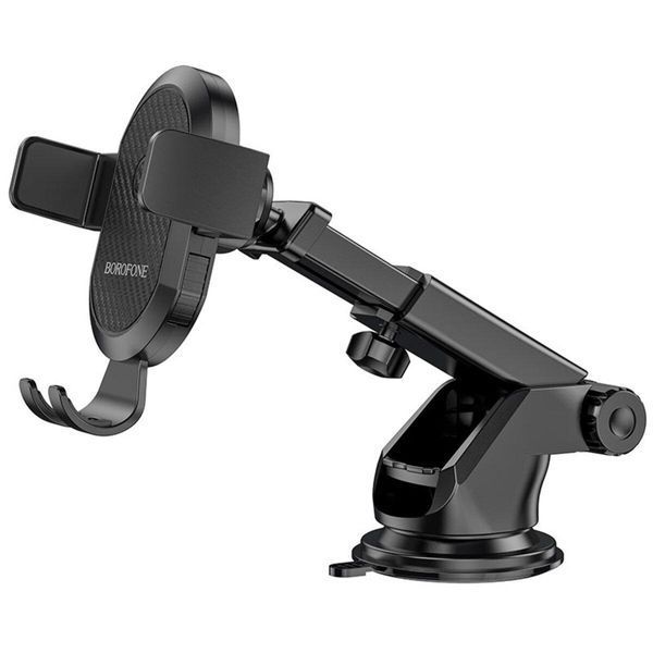 Тримач для мобільного BOROFONE BH39 Amazing bay one touch center console car holder Black 656-00452 фото