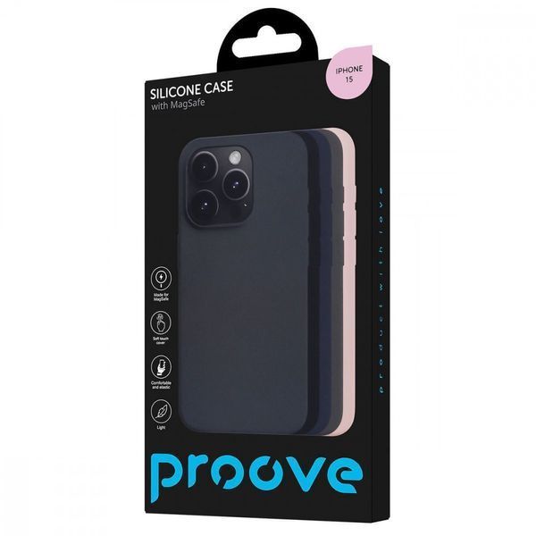Чехол Proove Silicone Case with Magnetic Ring iPhone 15 Black 656-05237 фото
