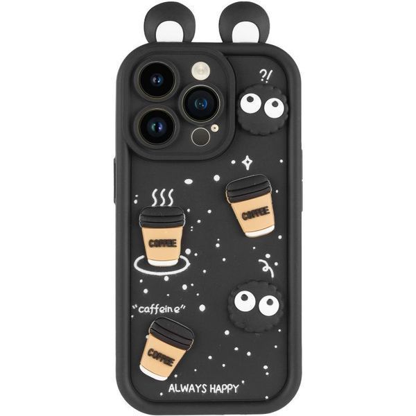 Чохол TPU Toys Case with Ears для Apple iPhone 13 Pro (6.1") Black 208-05380 фото