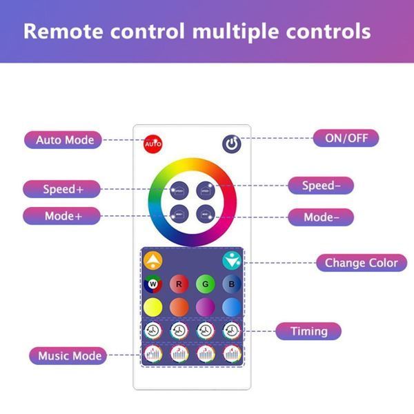Настенный светильник Smart Triangular Quantum Light SAL-012B Bluetooth USB interface with app 10pcs white 656-03719 фото