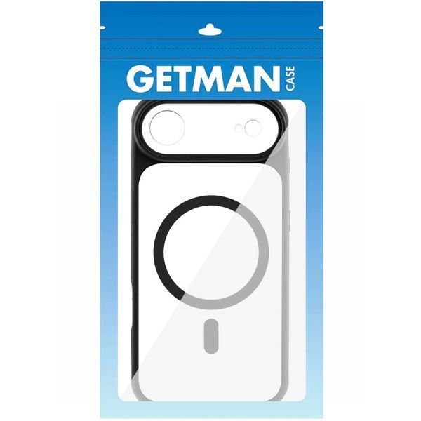 Чохол TPU+PC GETMAN Moon Clear with MagSafe для Apple iPhone 17 Air (6.5") Black 656-08405 фото