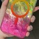 Чохол TPU Shiny Mountain (MagFit) для Apple iPhone 16 (6.1") Yellow / Pink 555-02878 фото 2