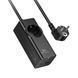 Сетевой удлинитель HOCO NS9 Wisdom 1-position (PD67W/3C1A) desktop socket (EU/GER) Black 656-03210 фото 1