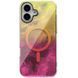 Чохол TPU Shiny Mountain (MagFit) для Apple iPhone 16 (6.1") Yellow / Pink 555-02878 фото 1