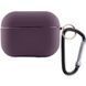 Силіконовий футляр з мікрофіброю для навушників Airpods Pro 2 / Pro Elderberry 203-00330 фото