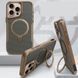 TPU+PC чехол Metal Buttons with MagSafe Carbon Ring для Apple iPhone 15 Pro Max (6.7") Gold 777-08085 фото 3