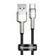 Кабель Baseus Cafule Series Metal Data Cable USB to Type-C 66W 0.25m Black CAKF000001 фото 1