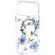 TPU+PC чохол Clear Garden with MagSafe для Apple iPhone 17 Pro (6.3") Blue Blossom 777-08200 фото 1