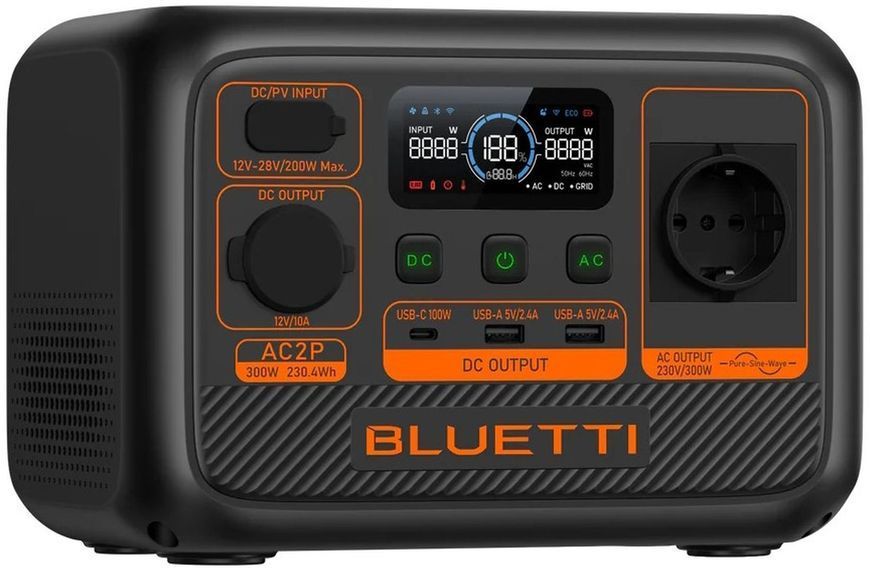 Портативна зарядна станція Bluetti AC2P (230Wh) 656-01108 фото