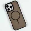 Силіконовий чохол Matte Color Case With Magnetic Thin Circle для iPhone 14 Pro Max Black 214-03059 фото