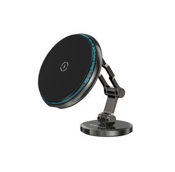 Автодержатель для телефона с БЗУ ACEFAST D30 magnetic folding wireless charging car holder Black 6974316283089 фото