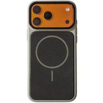 Чехол TPU TechWoven Hybrid with MagSafe для Apple iPhone 16 Pro Max (6.9") Grey / Black 214-04734 фото