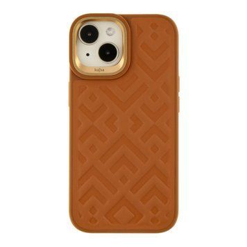 Чохол Kajsa Briquette Collection Rhombus для iPhone 15 Brown 757-00003 фото