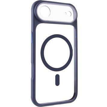 Чохол TPU+PC GETMAN Moon Clear with MagSafe для Apple iPhone 17 Air (6.5") Blue 656-08406 фото