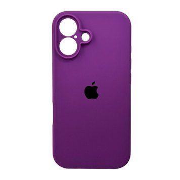 Силиконовый чехол с закрытой камерой для iPhone 16 Purple 666-05475 фото