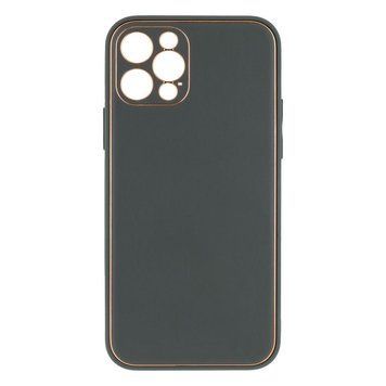 Чохол Leather Gold with Frame для iPhone 12 Pro Navy Green 207-00366 фото