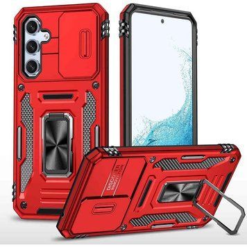 Ударостійкий чохол Camshield Army Ring для Samsung Galaxy A34 5G Red 777-05095 фото