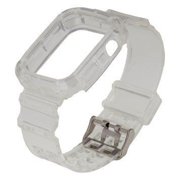 Ремешок для Apple Watch Band Color Transparent + Protect Case 40/41 mm White 212-01925 фото