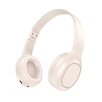 Бездротові накладні навушники HOCO W46 Charm BT headset Milky White 6942007601702 фото