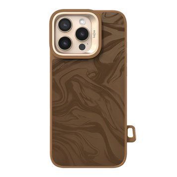 Чохол Kajsa Glamorous Collection Fluid Art with MagSafe для iPhone 16 Pro Brown 2020000507796 фото