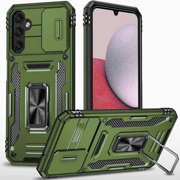 Ударопрочный чехол Camshield Army Ring для Samsung Galaxy S24+ Army Green 777-05045 фото