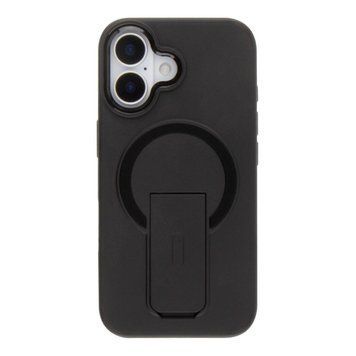 Чохол TPU+PC FlexGuard Magnetic Ring Stand для iPhone 16 Deep Black 757-00375 фото