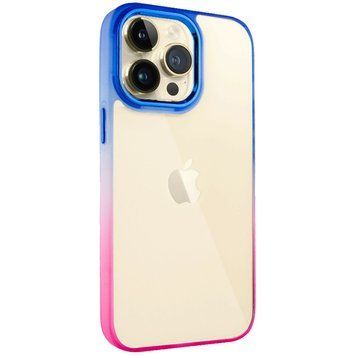 Чехол TPU+PC Fresh sip series для Apple iPhone 13 Pro (6.1") Розовый / Синий 777-06711 фото