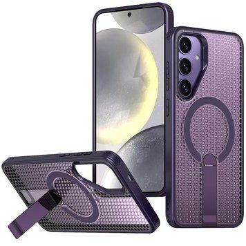 Чохол TPU Breeze with MagSafe stand для Samsung Galaxy S24 FE Purple 777-08715 фото
