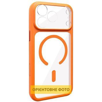 Чохол TPU+PC GETMAN Moon Clear with MagSafe для Apple iPhone 17 (6.3") Orange 656-08280 фото